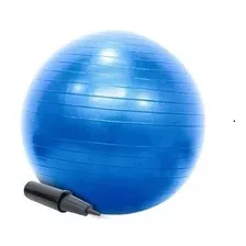 Bola Pilates Suíça 65cm Com Bomba Yoga Abdominais 200kg