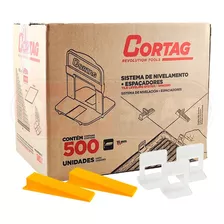 Kit 500 Niveladores Piso E Porcelanato + 50 Cunhas - Cortag