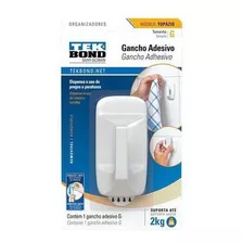 Ganchos Adhesivos Plástico Topacio Blanco G 2kg 1un. Tekbond