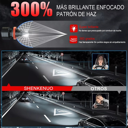 Para Nissan Versa 2020-21 Kit De Focos Led H11 Luz Alta/baja Foto 6