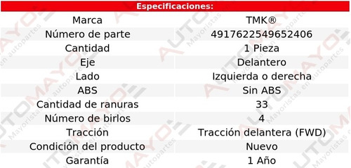 Una Maza Delantera Izquierda O Derecha Tmk Aveo L4 1.5l 2019 Foto 2