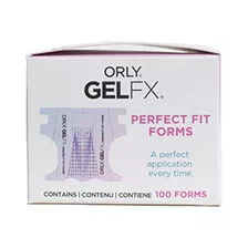 Orly Perfect Fit Nailform Moldes Para Esculpidas Pack X 100