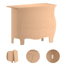 Mesa Pegue E Monte Para Festa Mini Table Ripada Mdf Cru