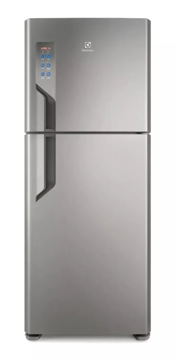 Geladeira Frost Free Electrolux Top Freezer Tf55 Prata Com Freezer 431l 127v