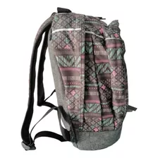 Mochila Goose Malawi Etnico Gris Menta Rosa