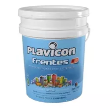 Impermeabilizantes Exterior Plavicon Frentes Para Paredes Color Blanco 25l