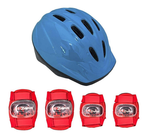 Kit Capacete Infantil Proteção Bicicleta Patins Skate Cores