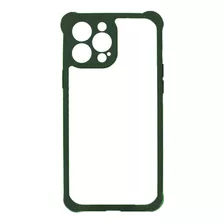 Carcasa Para iPhone 13 Transparente Reforzada Borde Color 