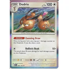 Dodrio Holo Rare 151 Carta Pokemon Tcg Original+10 Cartas