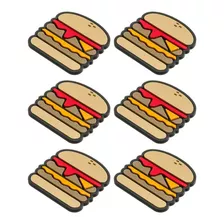 6 Porta Copos Hambúrguer Decoração Big Mac Lanche Food Truck Quarteirão