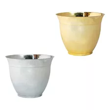 Kit 2 Vasos Grego Dourado Cachepô Orquídeas / Decoração