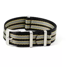 Nato Strap Seatbelt Deluxe James Bond En 18, 20 Y 22mm