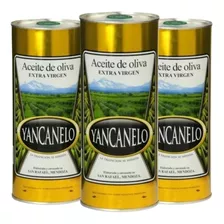 Aceite De Oliva Yancanelo Extra Virgen 1lt Pack X 3 - Lata