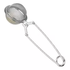 Infusor De Té Pinza Bola / Filtro Para Té 4 Cm Marca Ibili Color Gris