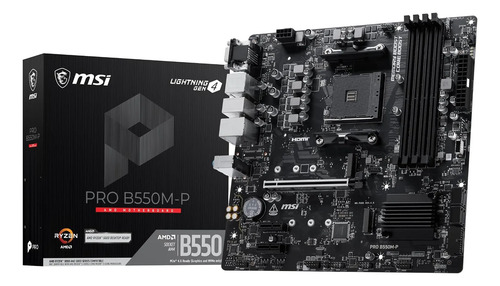 Board Msi Pro B550m-p  / 911-7d95-206- Super Precio!! Negro — Tecnoloar