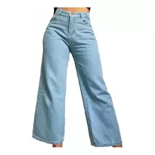 Jean Denim Wide Leg - Ancho Recto Tiro Alto Rígido Palazzo