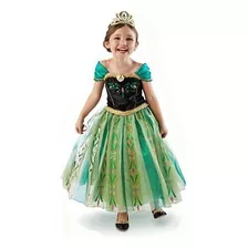 Vestido Fantasia Infantil Frozen Princesa Anna