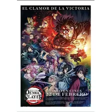 Poster Original, Oficial De Cine Demon Slayer Y 2 Postales
