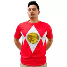 Playera Sublimada Power Ranger Rojo