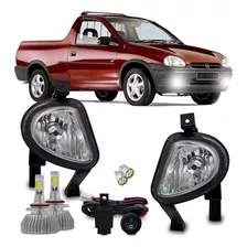 Kit Farol Neblina Corsa Pick-up 2000 2001 2002 + Led H3 6k