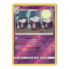 Pokemon Marowak De Alola Reverse Foil Sol E Lua União De Ali