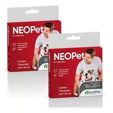 2 Antipulgas E Carrapatos Neopet Para Cães De 10,1 A 20 Kg