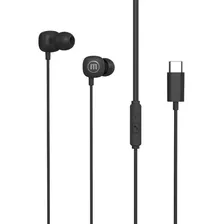 Audifonos Maxell Square+ In-ear Tipo-c Microfono Manos Libre Color Negro