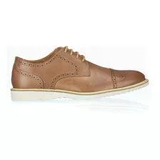 Sapato Oxford Derby Masculino Em Couro Legitimo