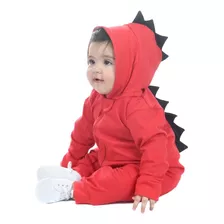 Macacão De Dinossauro Para Bebê Menino E Menina Com Capuz