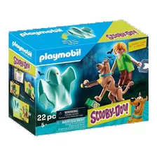 Figura Armable Playmobil Scooby-doo! Et Shaggy Con Fantasma Cantidad De Piezas 19