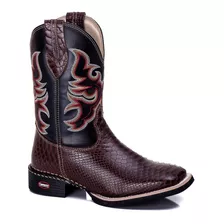 Bota Masculina Country Texana Cano Longo Em Couro 802tw