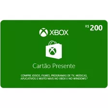 Gift Card Xbox Live 200 Reais