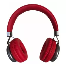 Auriculares Bluetooth Vincha Vintage Style Radio Fm Sd Color Rojo