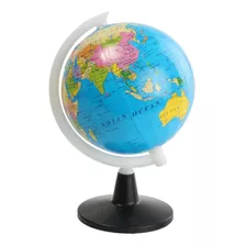 Mini Globo Terraqueo Plastico Giratorio Con Base 10,6 Cm