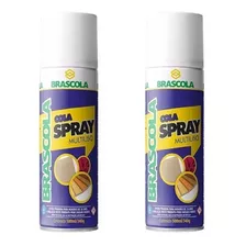 2un Cola Contato Spray Brascola 340g Tapeceiro Espuma Tecido