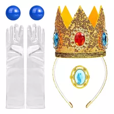 Corona Para Princesa Peach Nueva Pelicula Cosplay Disfraz De Fiesta Para Mario Halloween Navidad Regalo Con Accesorios