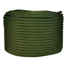 Corda Semi Estática 11,5mm 36kn Verde Militar Rolo De 100m