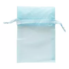 Souvenir Bolsa De Organza 9 X 11,5 Cms 40 Unidades Celeste