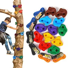 Soportes Escalada Roca De Árbol Niños, 6 Correas De T...