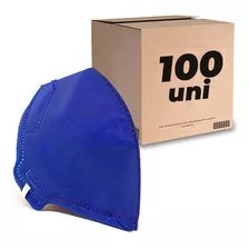 Kit 100un Máscara Respirador Pff2 Sem Válvula Inmetro Epi