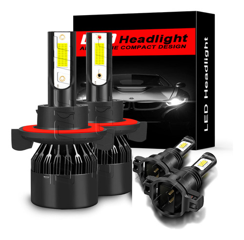 Foto de Kit Faros Luz Led 2504 H13 14000lm Para Dodge Haz Alta/baja