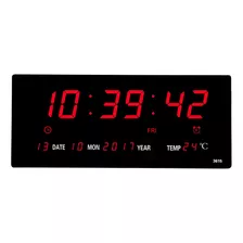 Reloj De Pared / Calendario Digital Led De Gran Tamaño De 14