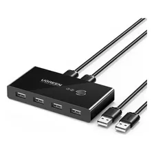 Switch Box Compartilhamento Usb 2.0 4 Em 1 Preto Ugreen