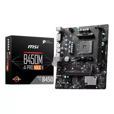 Motherboard Msi B450m-a Pro Max Ii Am4 2 Color Negro