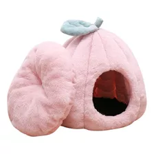 Cama Mascotas Zapallo Felpa Suave Casa Igloo Cueva Gatos M