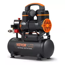 Vevor Compresor De Aire Ultra Silencioso Sin Aceite 8l 900w Color Negro