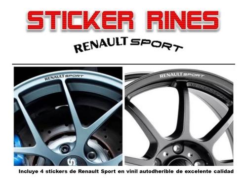 Stickers Para Rines Renault Clio Sport Progresivos Euro Bbs Foto 3