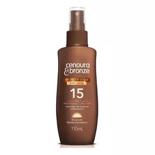 Óleo Bronzeador Spray Protetor Fps 15 110ml Cenoura E Bronze