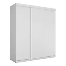 Guarda Roupa Paladino Casal Três Portas Deslizantes Branco