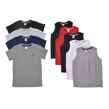 Pacote C/ 5 Regata E 4 Camiseta M/c Infantil 2,3,4,6,8